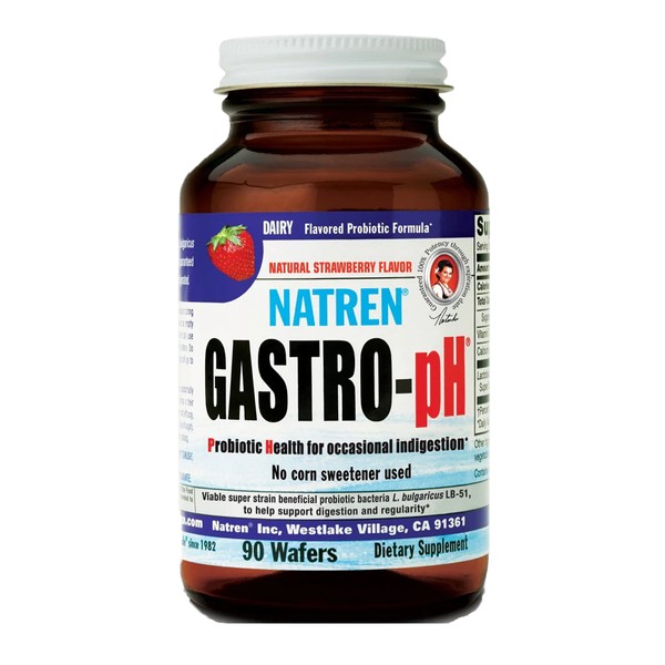 Natren Gastro-pH 90 Wafers