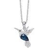 Mayfer Collar de plata esterlina .925 para mujer con dije