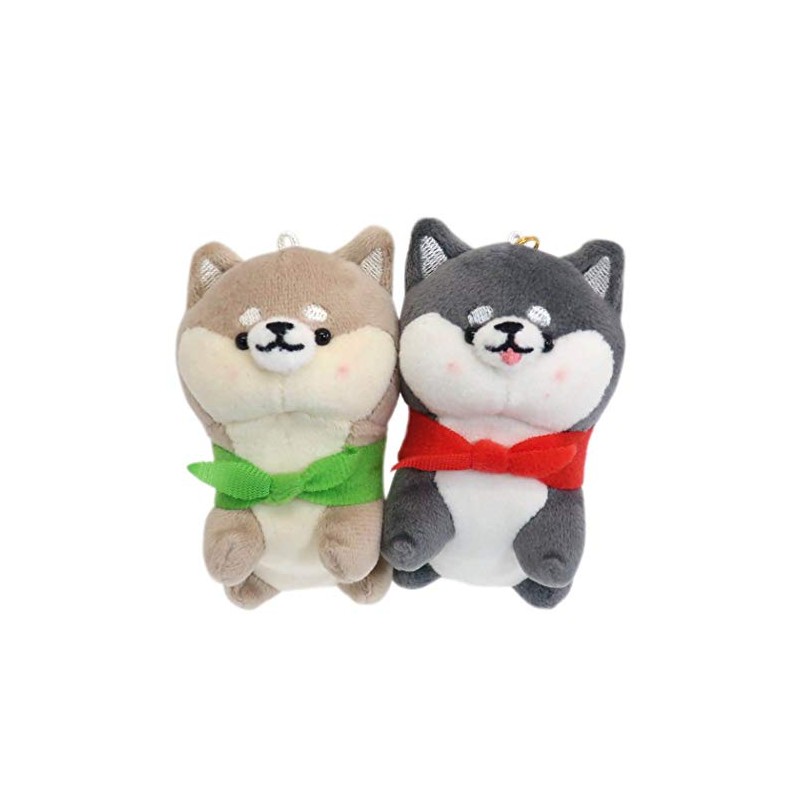 Mascot Key Holder [Nico Nui Pair Plush Ball Chain] Shiba