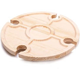 Ruimou Portable Folding Table 30cm Outdoor Events Romantic Dinner or Indoor Bed Table Lightweight and Easy to Carry