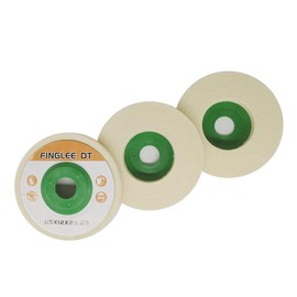 FINGLEE DT 115 mm Angle Grinder Wool Buffing Disc Flex Polishing Disc Wool Polishing Attachment Angle Grinder Grinding Tool for Polishing Glass, Ceramic, Plastic, Marble (3 Pieces 4-1/2 Inch)