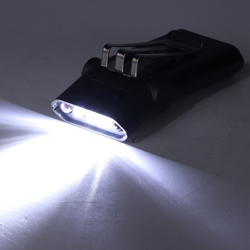 Clip Headlamps LED Rotatable Clip On Hat Light for Fishing