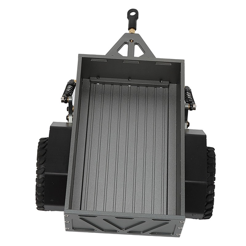 RC Car Hitch Trailer Aluminum Alloy Antislip Rubber Tire Rustproof