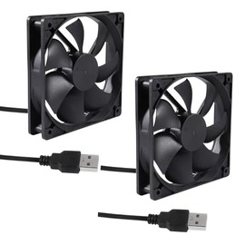 UMLIFE 2PACK Ventilador de 120 mm 5V USB para PC, Ventilador de 120 mm 5V USB sin escobillas 12025 120x25mm para enfriar PC Caja de computadora CPU Refrigeradores Radiadores