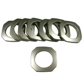 Home Sewing Depot Square #15 Plastic, 1 3/8", 8 Sets, Matte Nickel