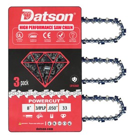 3PC 8 Inch Polesaw Chain for Sun Joe SWJ800E SWJ806E SWJ802E, 8" Replacement Chain for WEN 4019,Greenworks 20672, 20302, PS40B210,PS24B210, PS24B00, PSPH24B210, CS-80-XR, 20352