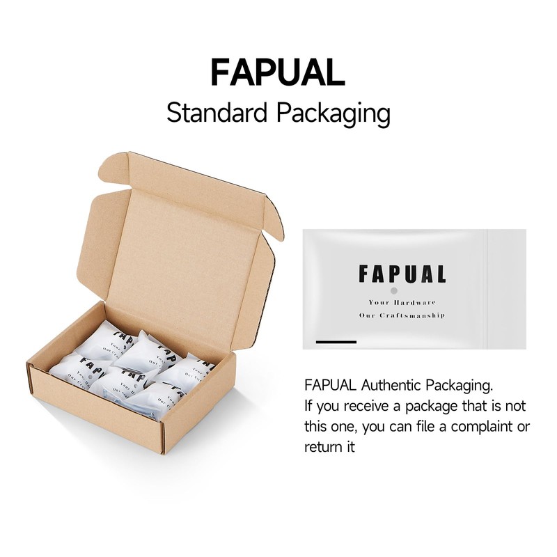 FAPUAL 6 Pack Matte Black Cabinet Knobs for Kitchen Cabinets