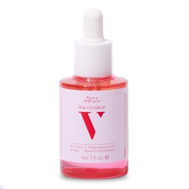 Forest of the Borges's Pink V10 Vitamin Serum 1.0 fl oz – 10% Pure Vitamin C with Niacinamide, Panthenol, Collagen, EGF & Hyaluronic Acid – Lightweight Korean Facial Serum for Daily Use.