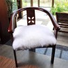 Softlife Square Faux Fur Sheepskin Chair Cover Seat Cushion Pad