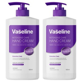 Märgent Vaseline Intensive Care Large Capacity Hand Cream, 500ml, 2 Pieces / 메르헨트 바세린 인센시브 케어 대용량 핸드크림, 500ml, 2개