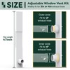 Flehomo Window Vent Kit for 3" and 4" Diameter Hose,