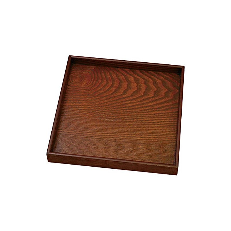 Alphax AP-902867 Square Bin, Wood, Lacquered, 11.8 x 11.8 x