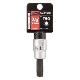 PROXXON Torx Bit Socket 3/8" No Messing Hole, T50 No. 83590