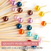 100Pcs Cocktail Sticks for Food Biodegradable Fruit Stick Bamboo Skewers