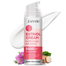 ZAYUU Estriol Face Cream for Women: Hydrating Botanical Formula with Wild Yam for Skin Wellness & Daily Comfort – 3-Month Supply (4.23 oz)
