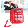 Corded Desktop Phone Wired Fixed Telephone with Big Ringtone Luminous