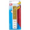 Prym Tape Measure Profi with Metal end, Polyester blend, White, 14 x 5.7 x 1.7 cm