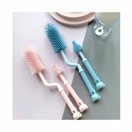 Baby Bottle Brush Set Baby Washer Cleaning Brush Kit Hand Utility Accessories Cookware Blue DC003105 / 젖병 브러쉬 세트 유아 용 세척 기 청소 솔 키트 핸드 용품 유틸리티 악세사리 조리기구 블루 DC003105