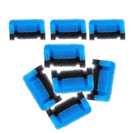 TropicAqua Cat Fountain Filters, Upgraded Sponge Foam Replacements for 8.4oz / 2.5L Round & Cubic Stainless Steel Tops (Pack of 8)