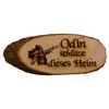 Odin schütze Dieses Heim Baumscheibe Bark Disc Saying Engraving Sign