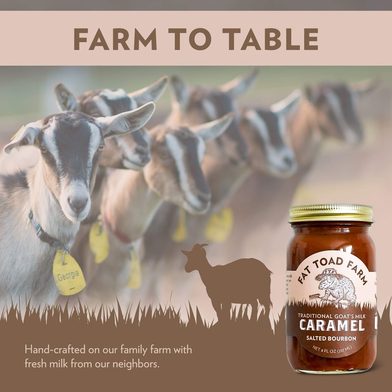 Fat Toad Farm Traditional Goat’s Milk Caramel Sauce/Cajeta, Salted Bourbon,