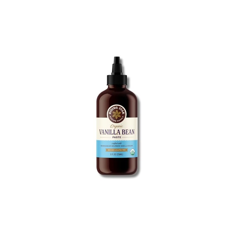 Rising Star Organic Vanilla Bean Paste, 8 oz (1 Ct)