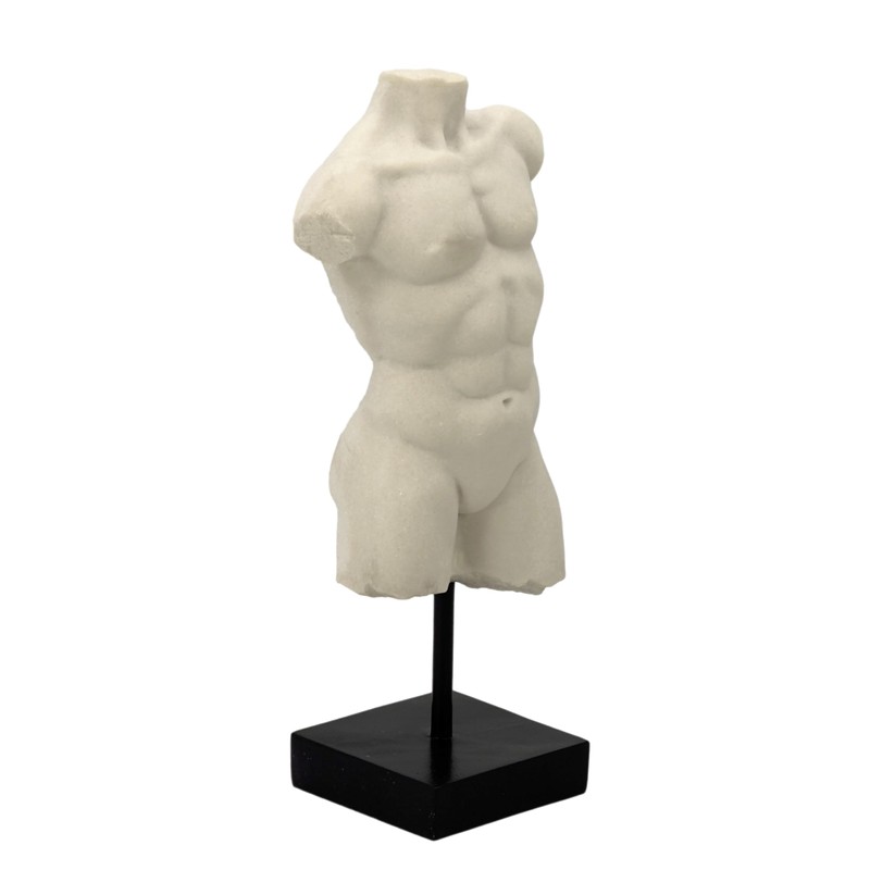 Galt International 13.5" Poly Marble Body Statue w/Black Pedestal Stand