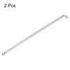 HARFINGTON 2pcs Hex Key Wrench 5mm S2 Steel L-Shape Hexagon