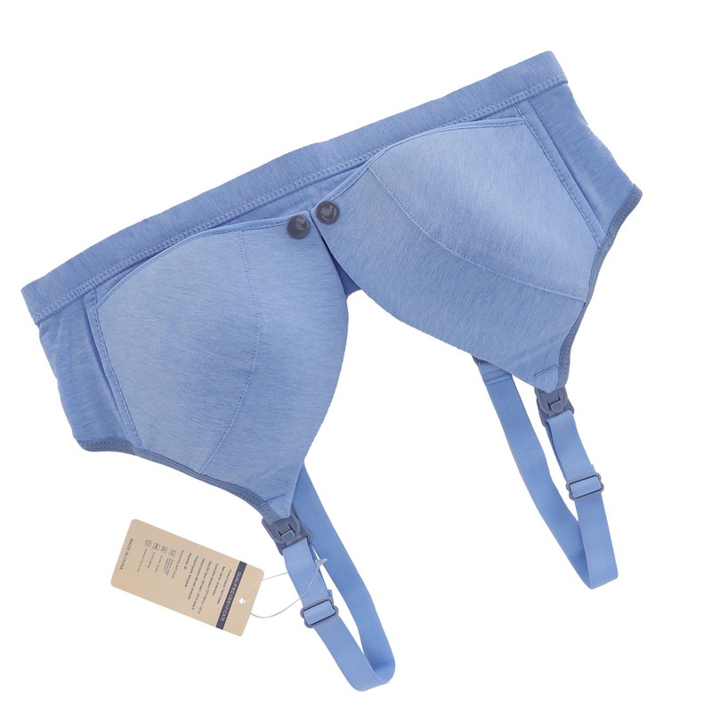 Women's Seamless Nursing Bra Soft Cotton Front Closure Design Breastfeeding