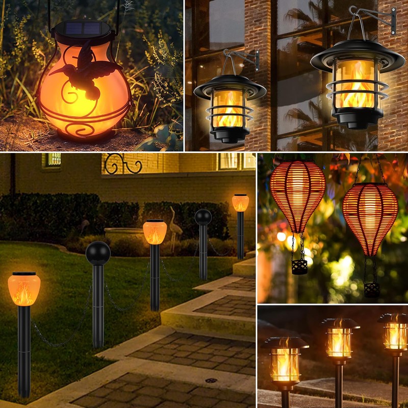 Flickering Flame Solar Replacement Tops: 3 inch Replacement Solar Light