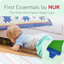 Nuk First Essentials by NUK Fun Grips Hard Spout Sippy Cup, 10 oz.,Colors may vary