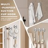 Fenas Suction Cup Hooks for Shower - Bathroom Reusable Hooks