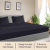 SGI bedding 120"x 80" 4 Pc Family King Size Sheet