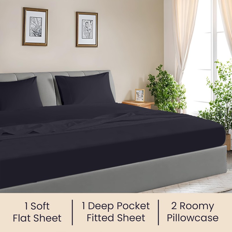 SGI bedding 120"x 80" 4 Pc Family King Size Sheet