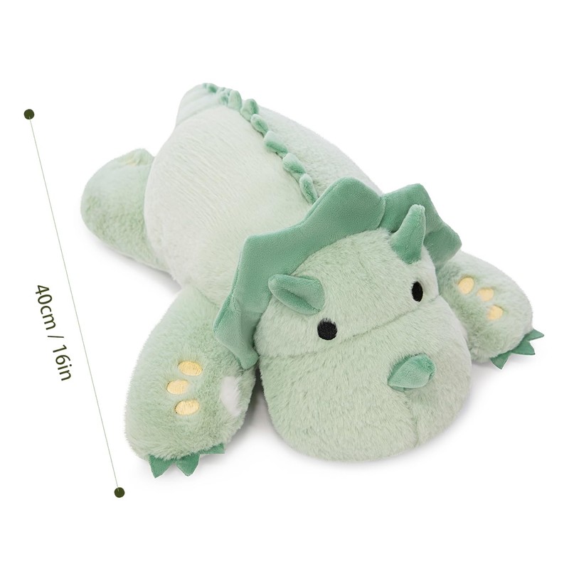 KOWSI® Microwavable & 2 LB Weighted Stuffed Triceratops Animals Plush