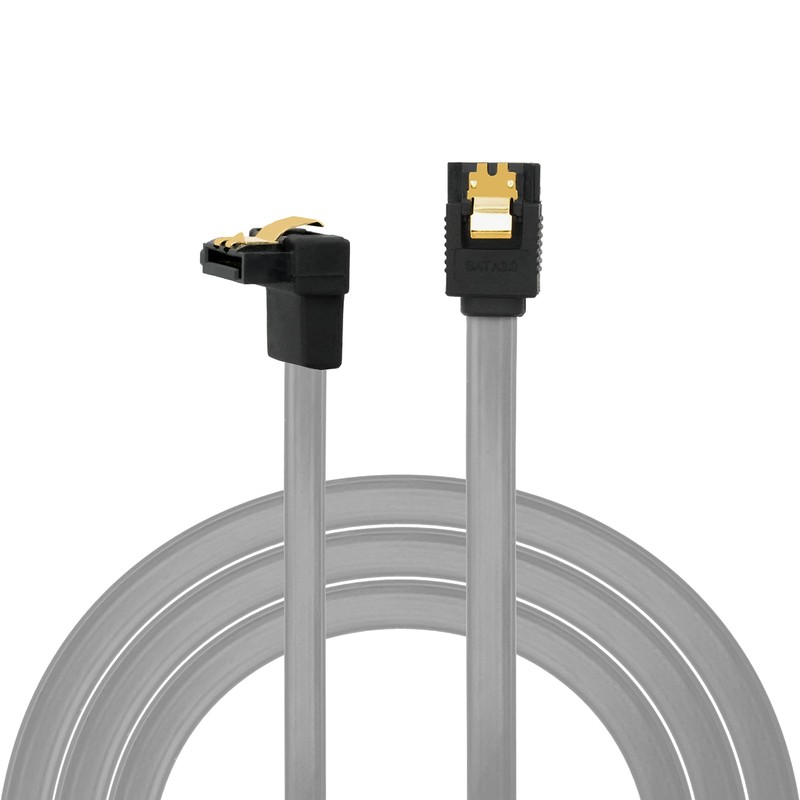 BIGtec SATA Cable S-ATA III Data Cable Connection Cable Grey