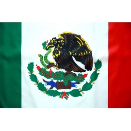 3x5 Mexico Flag - Polyester Mexican Flag with Brass Grommets