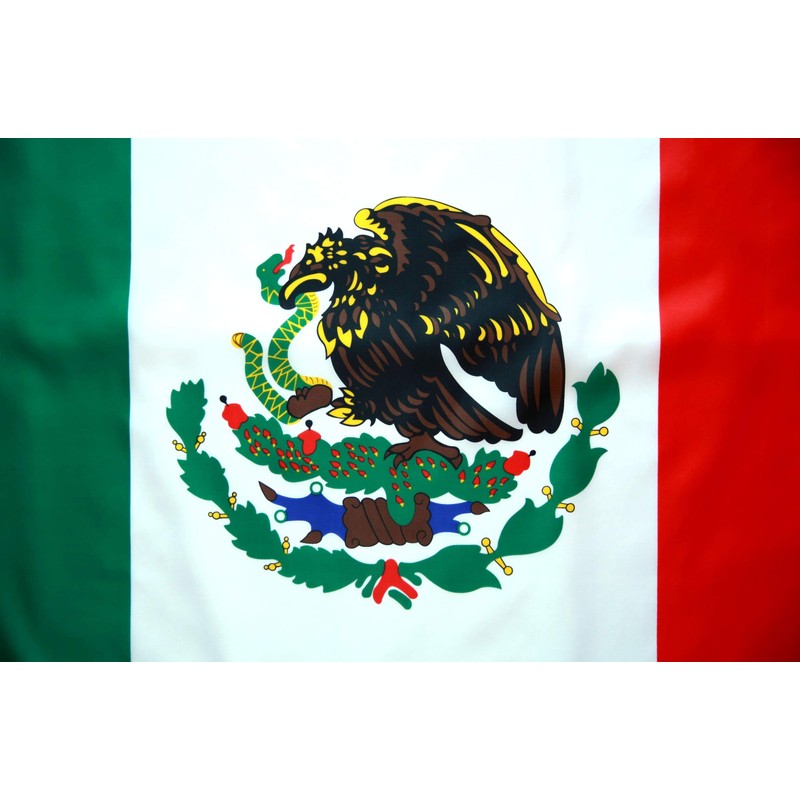 3x5 Mexico Flag - Polyester Mexican Flag with Brass Grommets