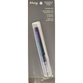 Fabany Disappearing Ink Marking Pen Purple ~ Fine Point ~ Air & Water Soluble