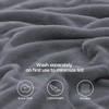 Bedsure Fleece Bed Blankets Queen Size Grey - Soft Lightweight