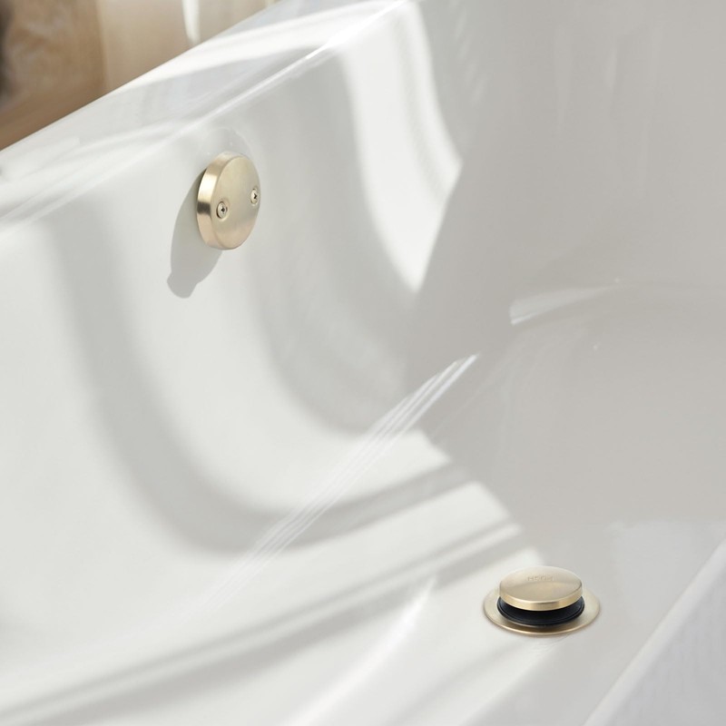 KAPHOME Tip-Toe Tub Trim Set with Two-Hole Overflow Faceplate,Replacement Bath
