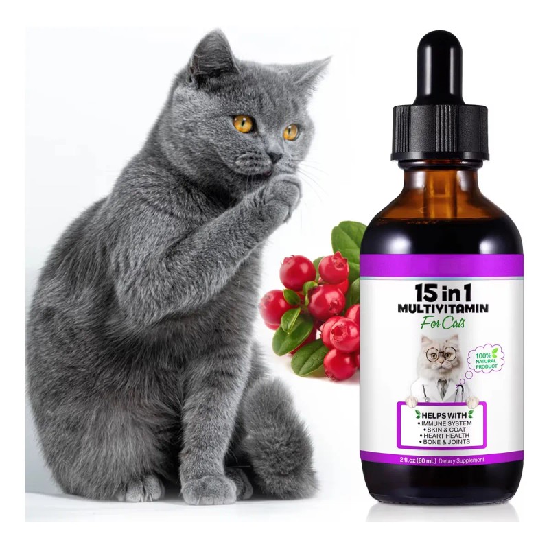 Multivitamínico 15 En 1 Para Gatos Salud Y Energía Natural