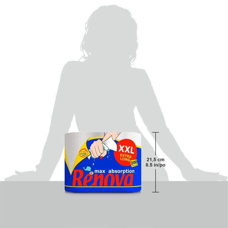 Renova Maxi Absorption Paper Set White 2 Ply Paper Packaging