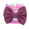 Denim Hair Bow Set of 2 - Purple