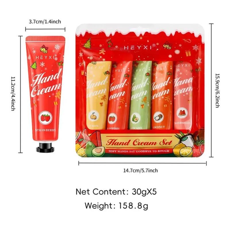 \set De Regalo Navideño De Crema De Manos, 5 Unidades,