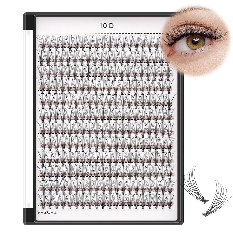 Bodermincer 240pcs 10D D Curl Lashes Clusters Maquillaje Profesional Pestañas