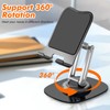 ZTGYGY Metal Cell Phone Stand for Desk, Adjustable Foldable Desktop