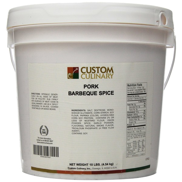 Custom Culinary Pork Barbeque Spice, 10 Pound