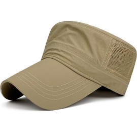 Masktide Oversize XXL Mens Long Bill Breathable Mesh Military Cadet Army Caps Womens Water Resistant Quick Dry Flat Top Hats