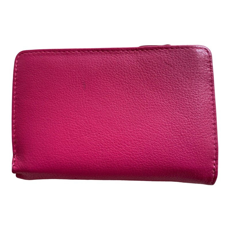 Golunski Ladies Soft Leather RFID Compact Trifold Purse - Fuchsia